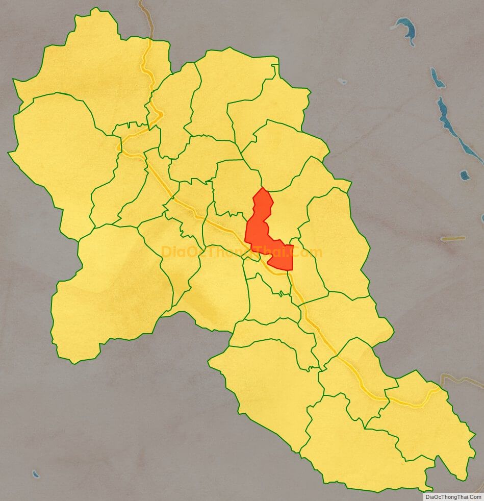 Bản đồ vị trí và địa giới hành chính Xã Trung Bì (cũ), huyện Kim Bôi