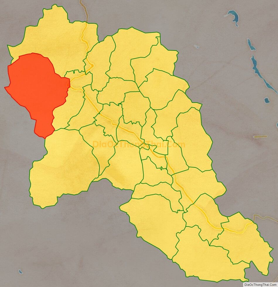 Bản đồ vị trí và địa giới hành chính Xã Tú Sơn, huyện Kim Bôi