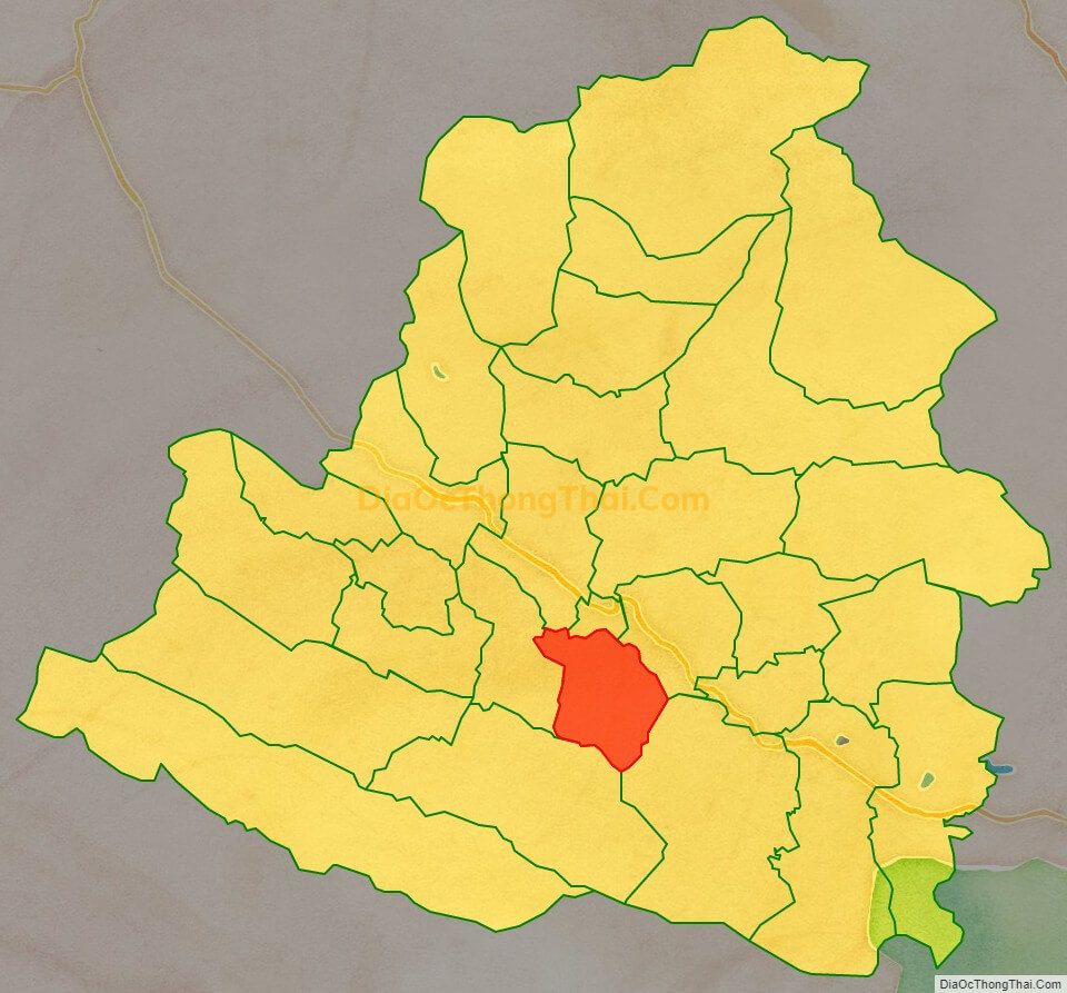Bản đồ vị trí và địa giới hành chính Xã Hương Nhượng, huyện Lạc Sơn