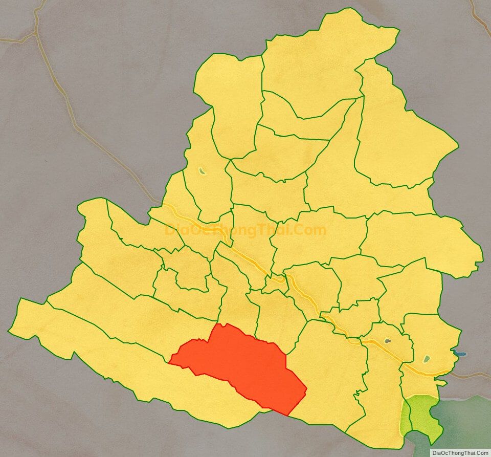 Bản đồ vị trí và địa giới hành chính Xã Ngọc Lâu, huyện Lạc Sơn