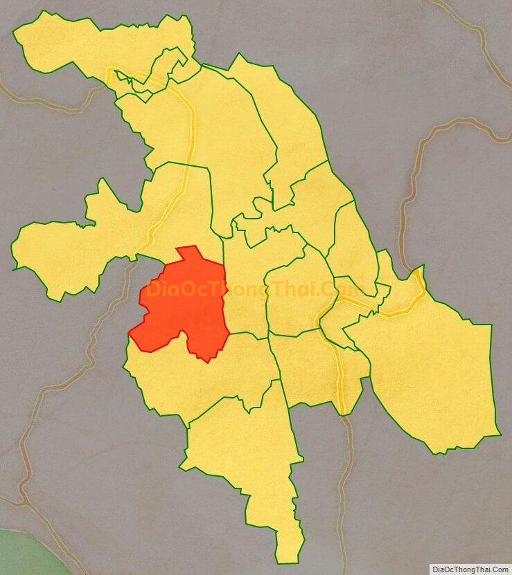 Bản đồ vị trí và địa giới hành chính Xã Đồng Môn (cũ), huyện Lạc Thủy
