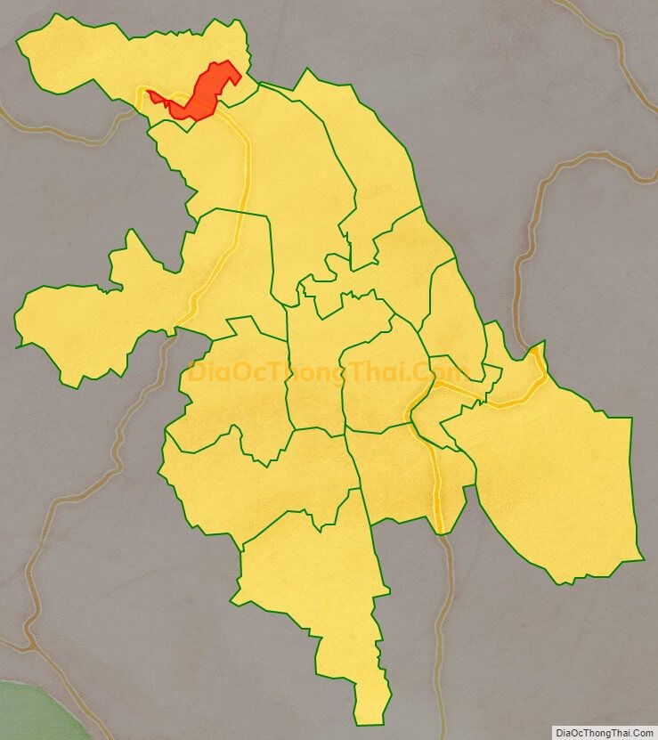 Bản đồ vị trí và địa giới hành chính Thị trấn Thanh Hà (cũ), huyện Lạc Thủy