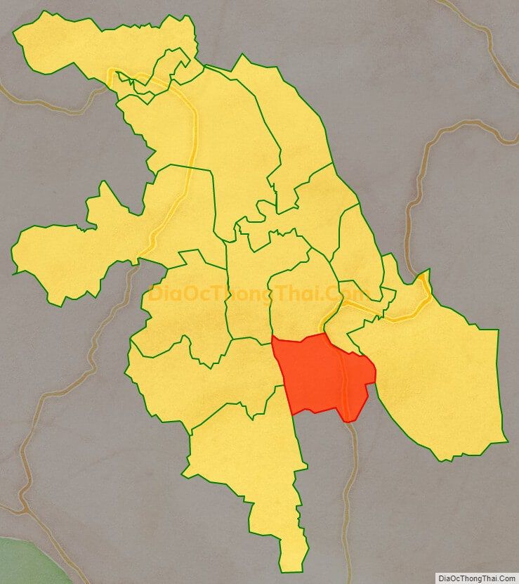 Bản đồ vị trí và địa giới hành chính Xã Yên Bồng, huyện Lạc Thủy
