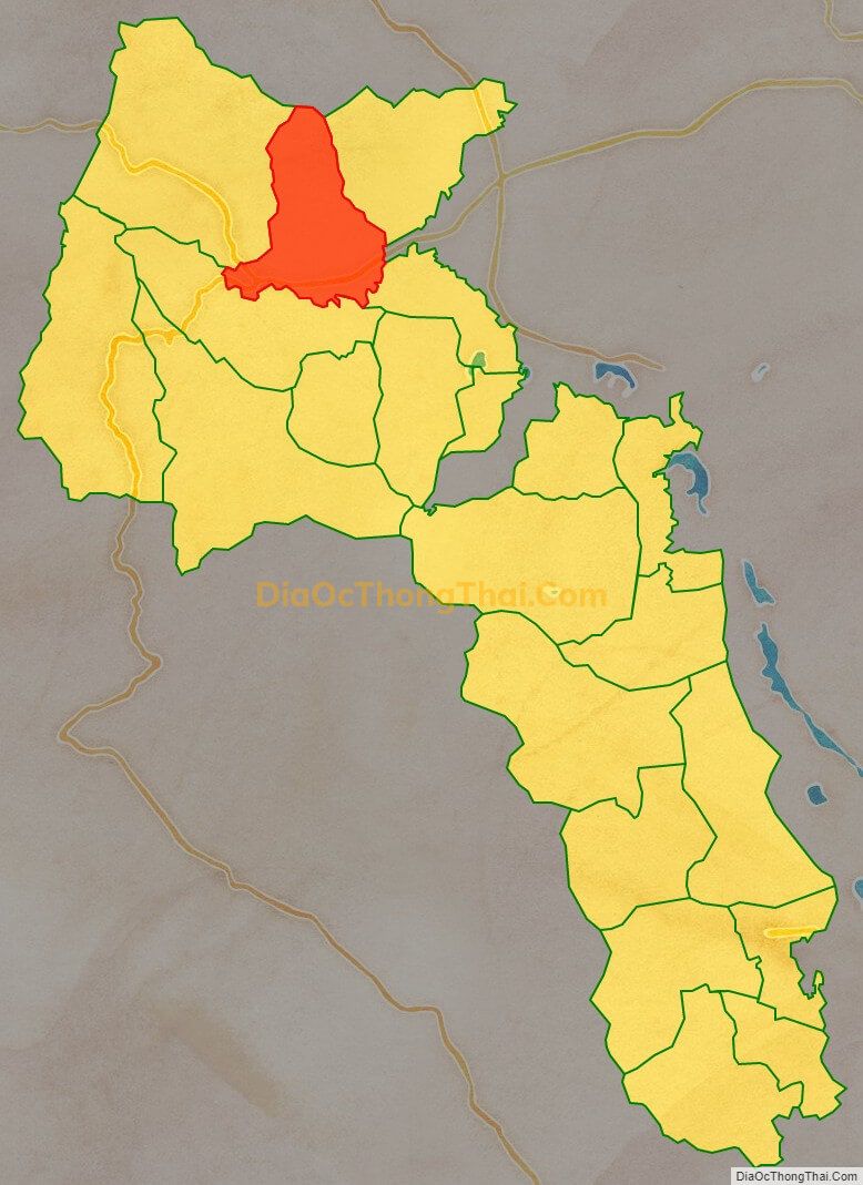 Bản đồ vị trí và địa giới hành chính Thị trấn Lương Sơn, huyện Lương Sơn