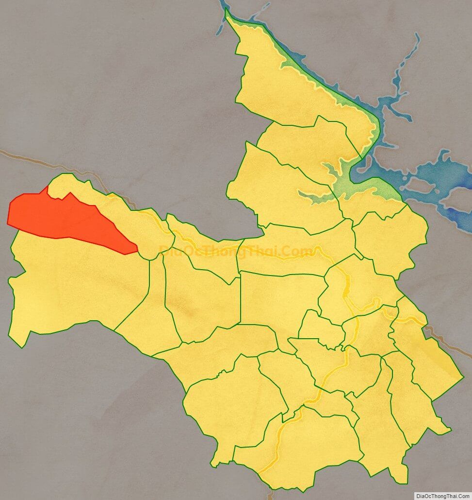 Bản đồ vị trí và địa giới hành chính Xã Hang Kia, huyện Mai Châu