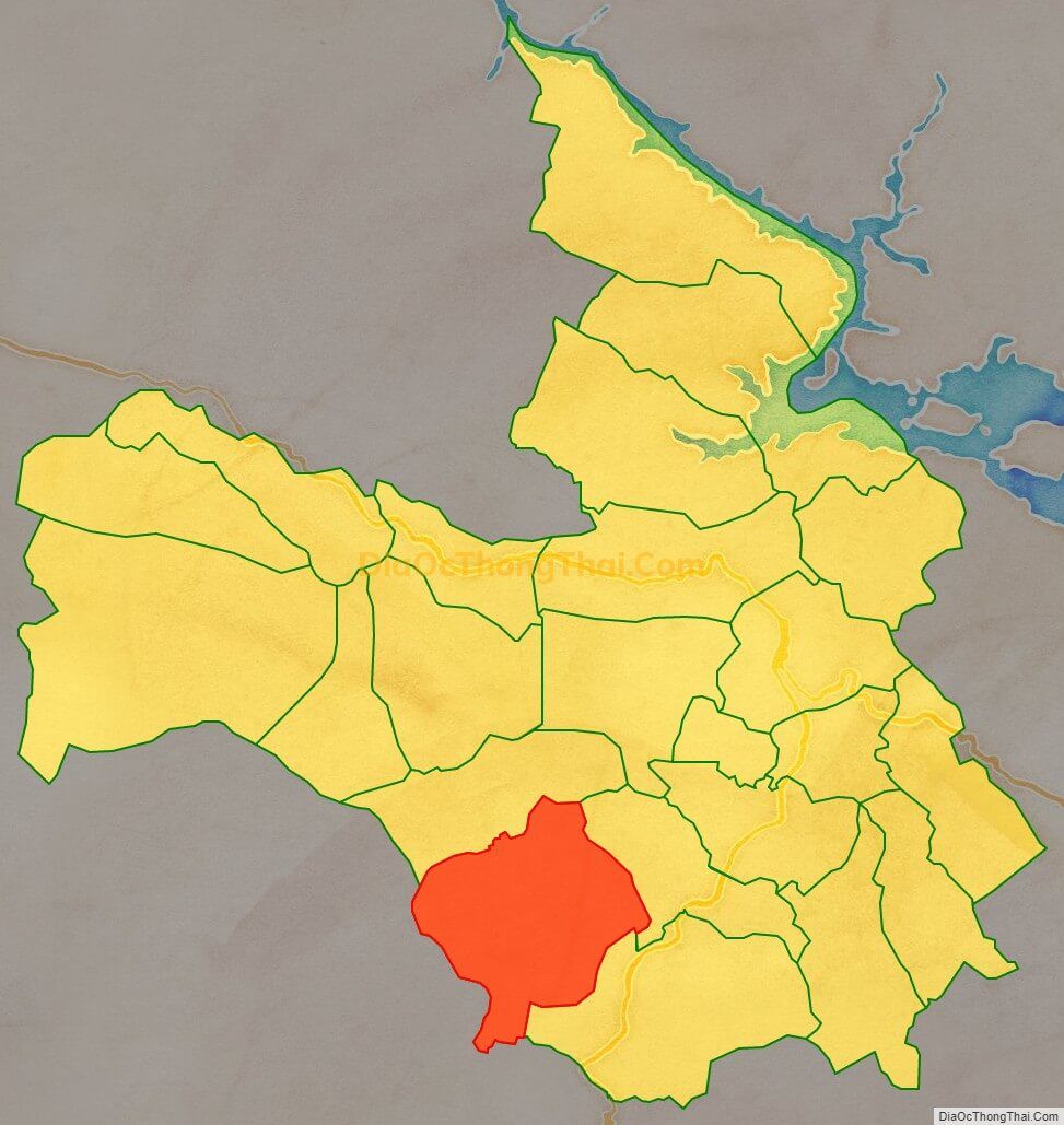 Bản đồ vị trí và địa giới hành chính Xã Mai Hịch, huyện Mai Châu