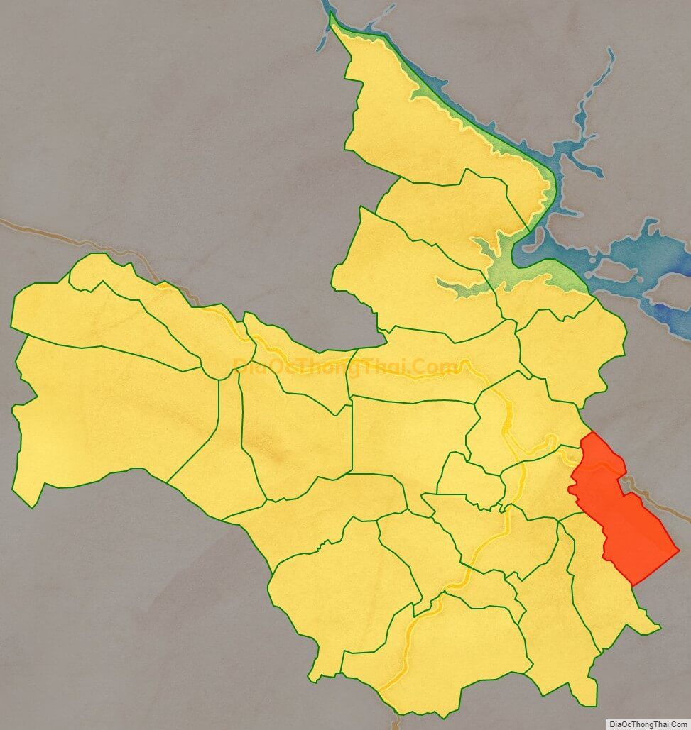 Bản đồ vị trí và địa giới hành chính Xã Thung Khe (cũ), huyện Mai Châu