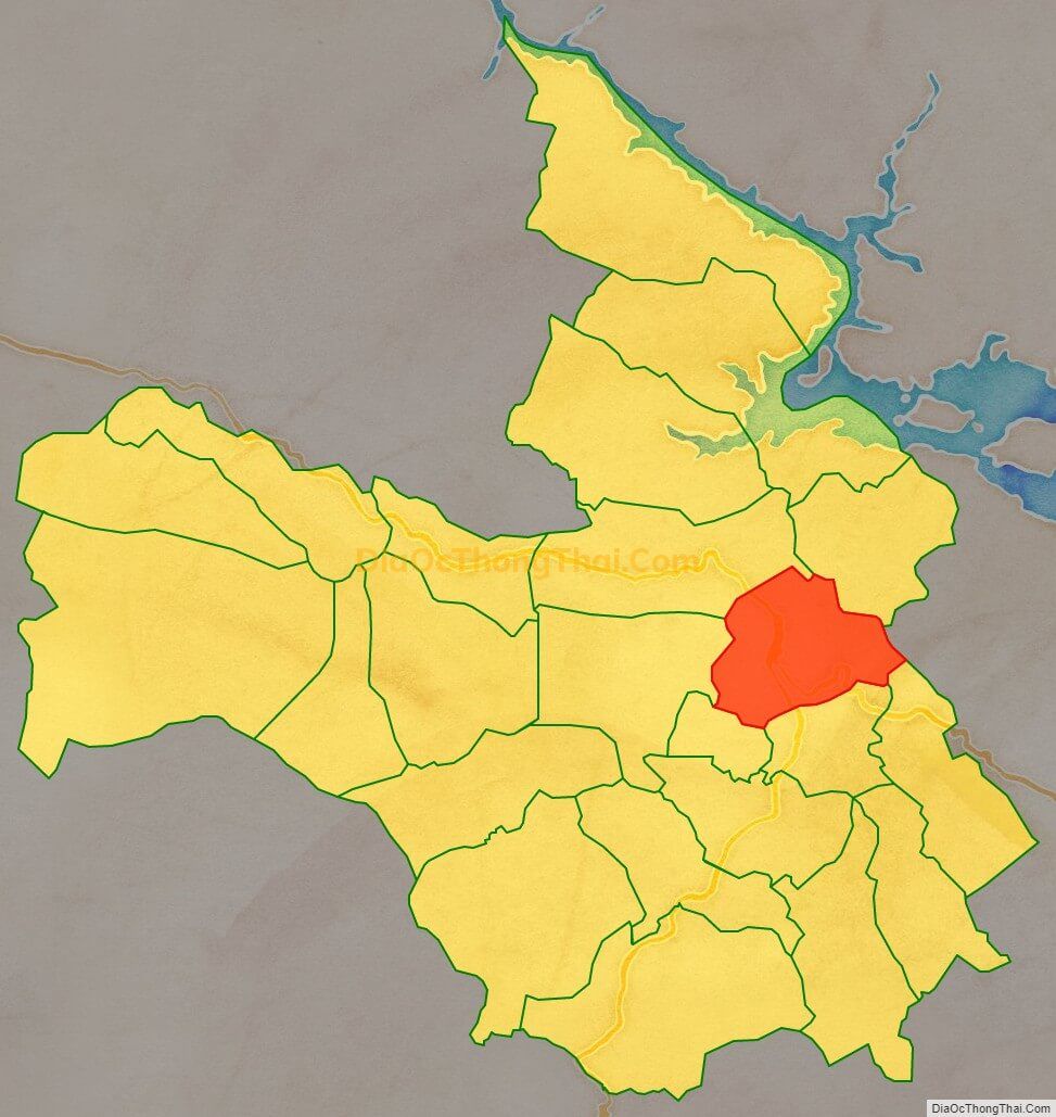 Bản đồ vị trí và địa giới hành chính Xã Tòng Đậu, huyện Mai Châu