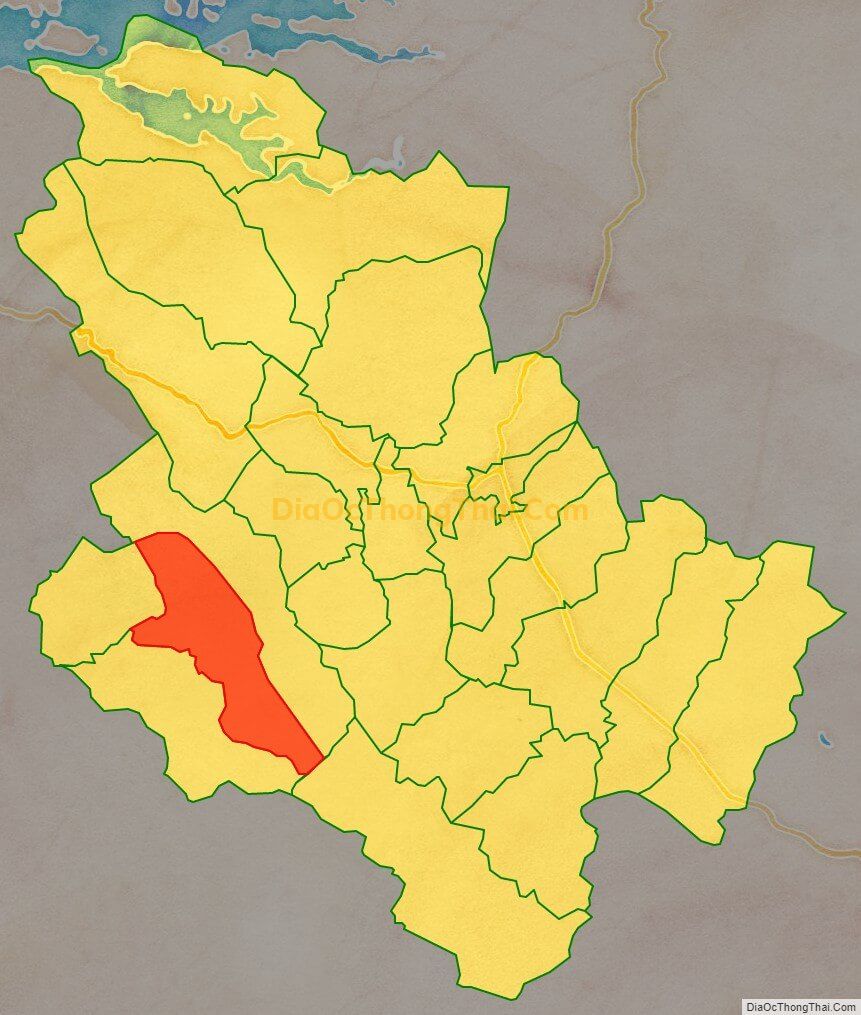 Bản đồ vị trí và địa giới hành chính Xã Lũng Vân (cũ), huyện Tân Lạc
