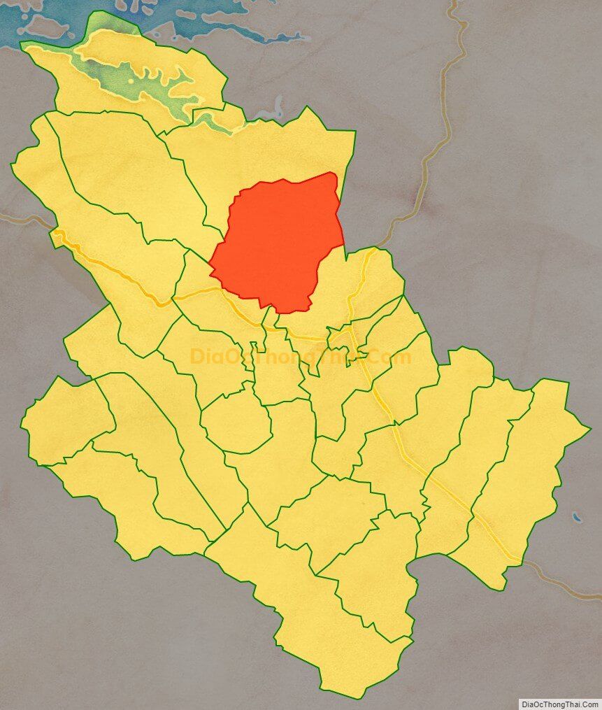 Bản đồ vị trí và địa giới hành chính Xã Mỹ Hòa, huyện Tân Lạc