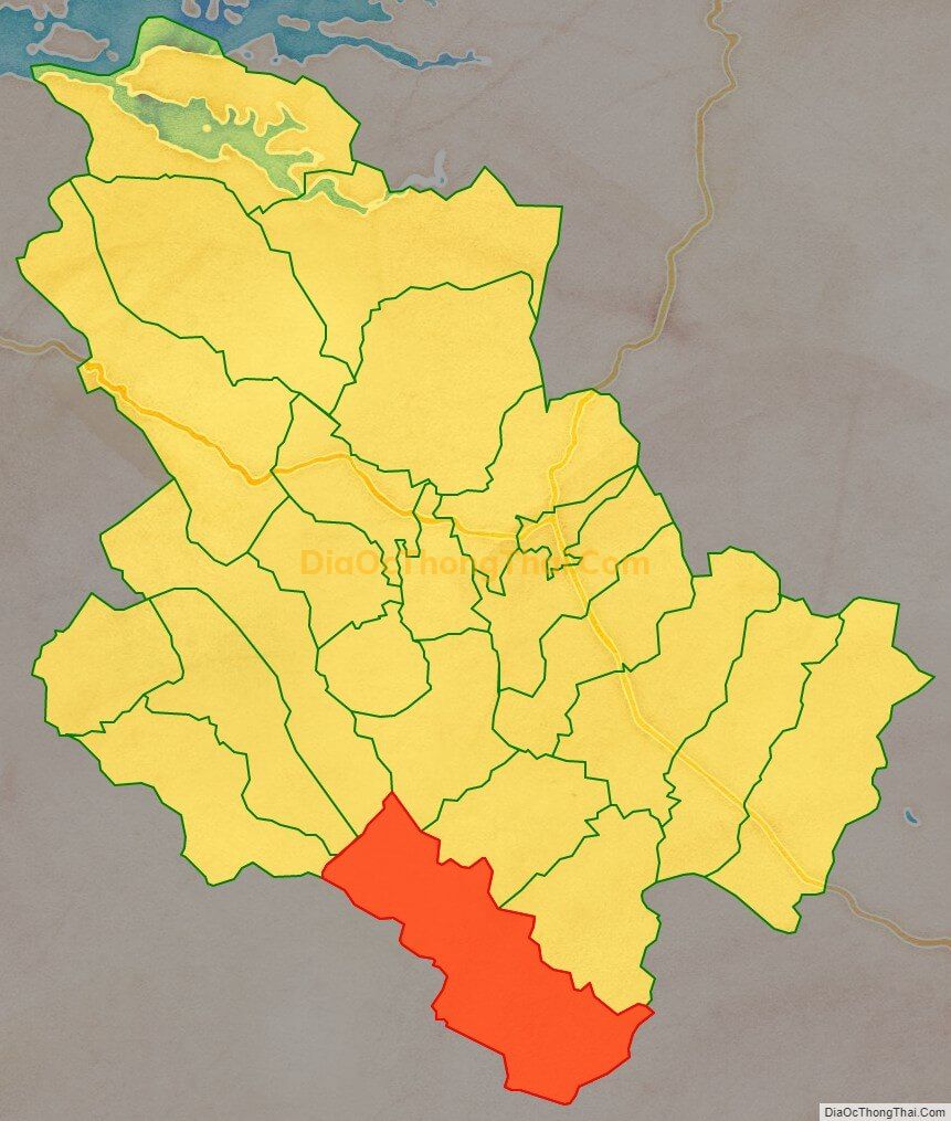 Bản đồ vị trí và địa giới hành chính Xã Ngổ Luông, huyện Tân Lạc