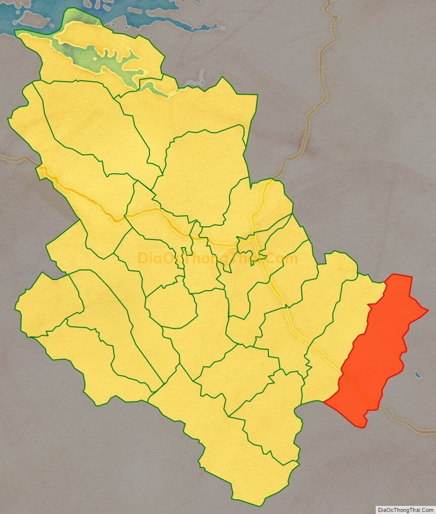 Bản đồ vị trí và địa giới hành chính Xã Ngọc Mỹ, huyện Tân Lạc