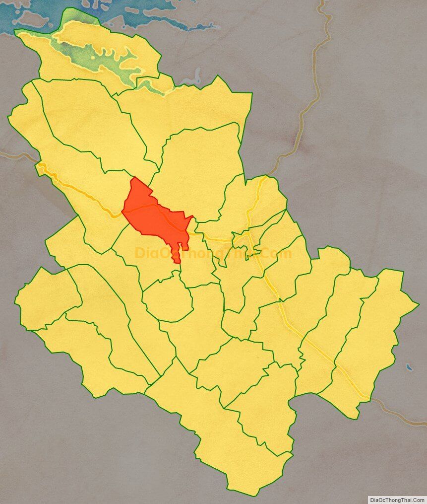 Bản đồ vị trí và địa giới hành chính Xã Phong Phú, huyện Tân Lạc