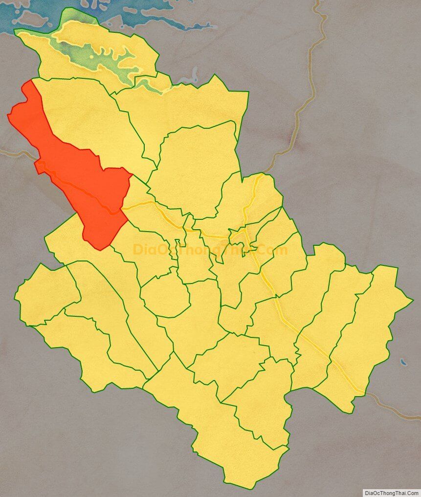 Bản đồ vị trí và địa giới hành chính Xã Phú Cường, huyện Tân Lạc