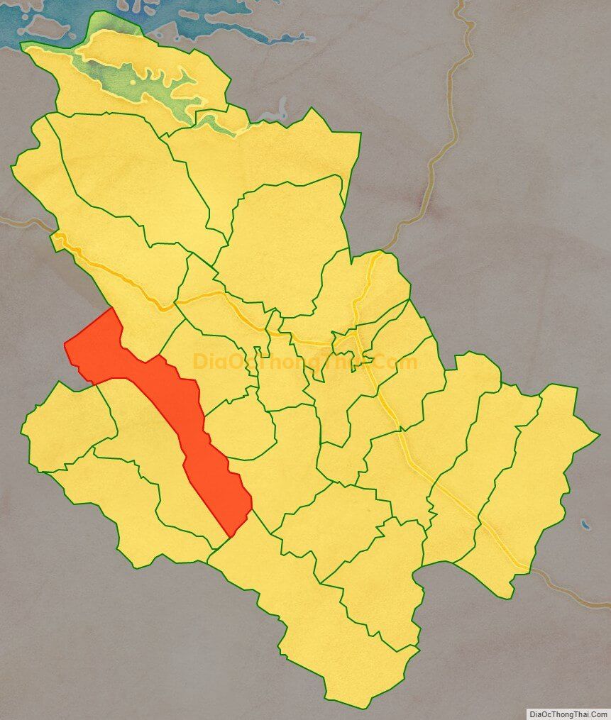 Bản đồ vị trí và địa giới hành chính Xã Quyết Chiến, huyện Tân Lạc