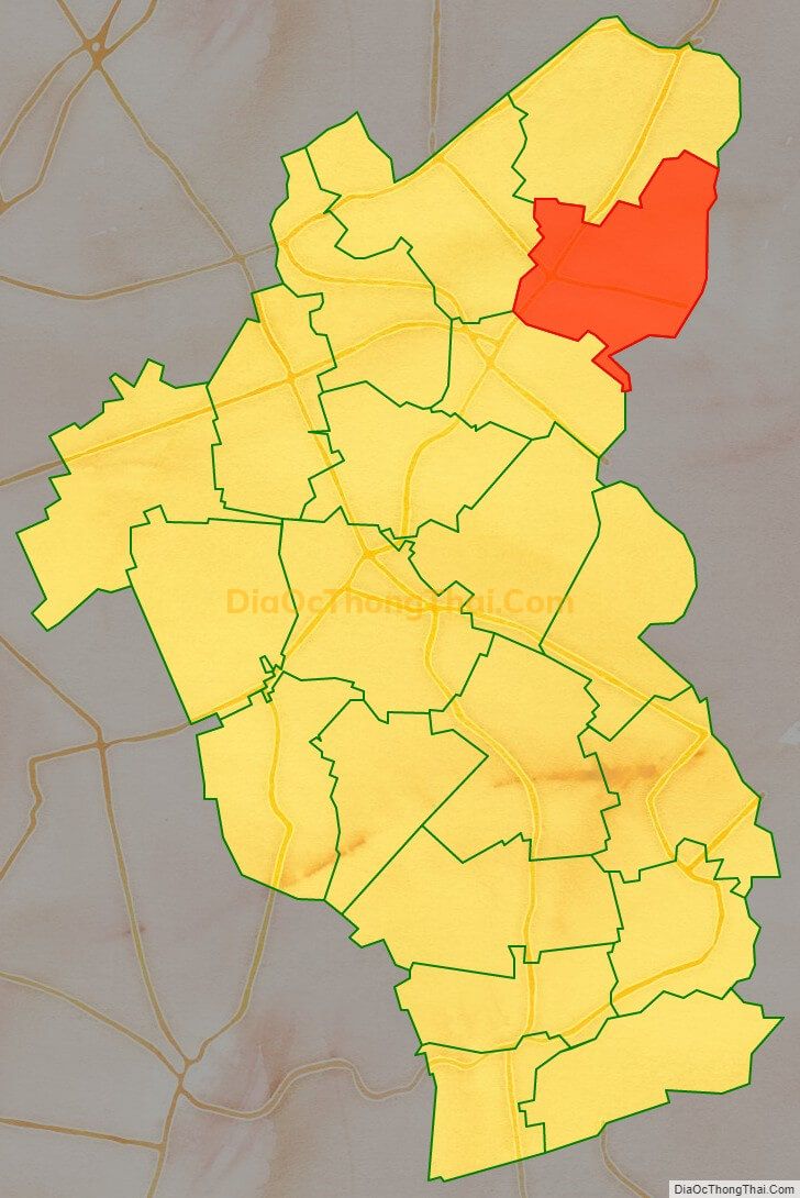 Bản đồ vị trí và địa giới hành chính Xã Bãi Sậy, huyện Ân Thi