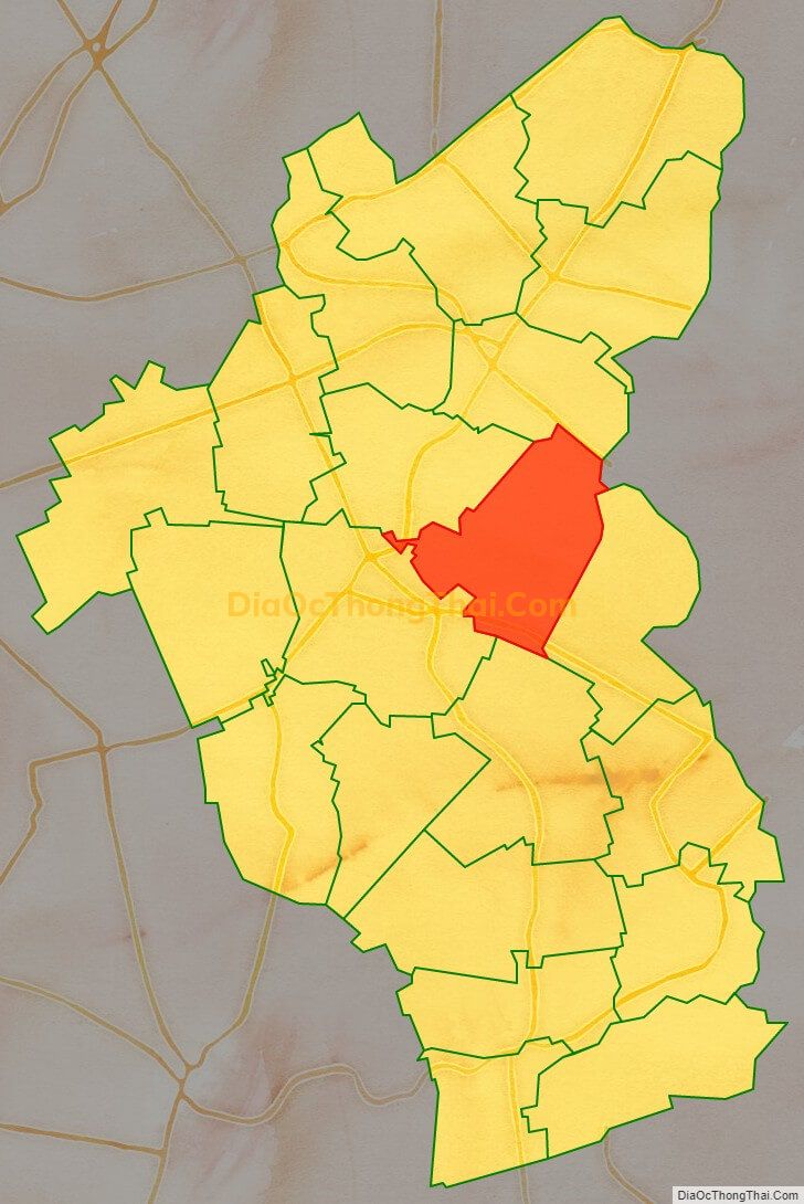 Bản đồ vị trí và địa giới hành chính Xã Hoàng Hoa Thám, huyện Ân Thi