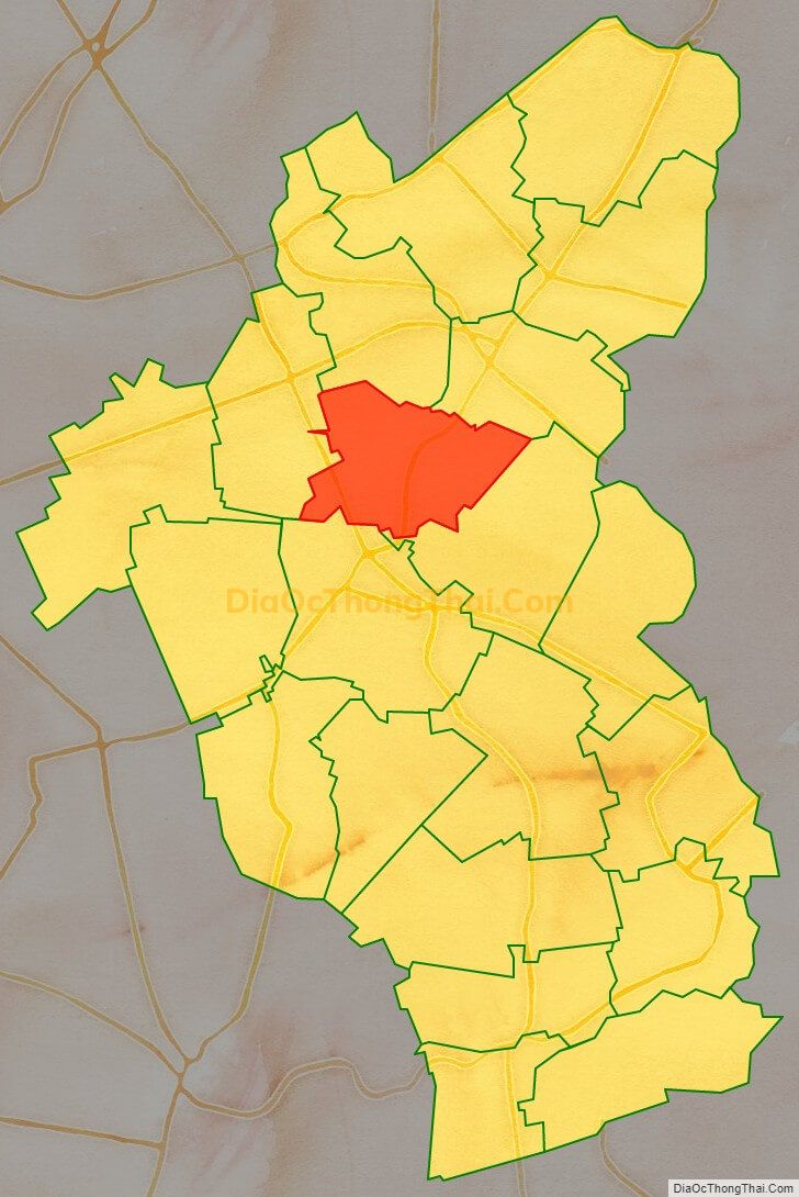 Bản đồ vị trí và địa giới hành chính Xã Quang Vinh, huyện Ân Thi