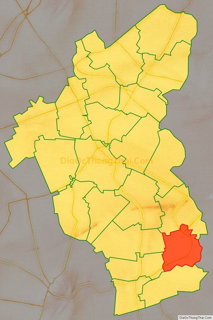 Bản đồ vị trí và địa giới hành chính Xã Tiền Phong, huyện Ân Thi