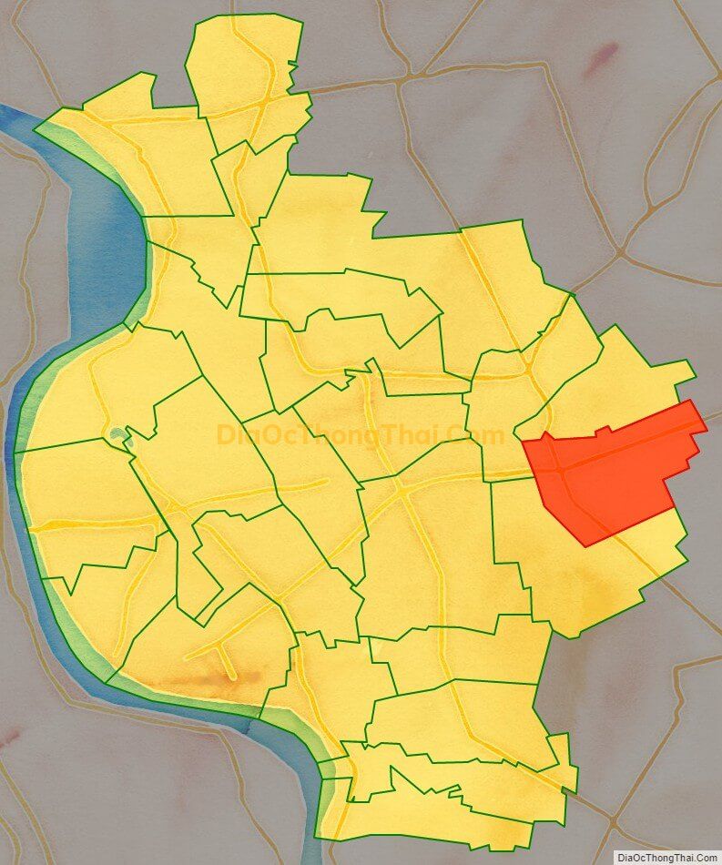 Bản đồ vị trí và địa giới hành chính Xã Hồng Tiến, huyện Khoái Châu