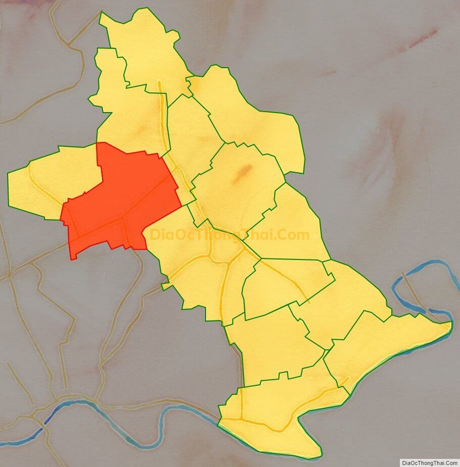 Bản đồ vị trí và địa giới hành chính Xã Đoàn Đào, huyện Phù Cừ
