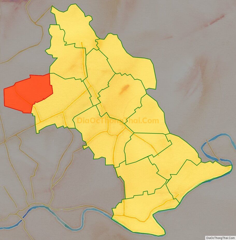 Bản đồ vị trí và địa giới hành chính Xã Minh Hoàng, huyện Phù Cừ