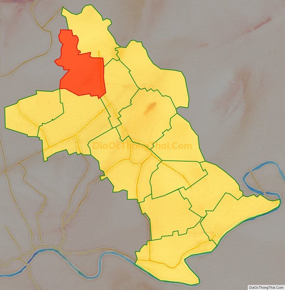 Bản đồ vị trí và địa giới hành chính Xã Phan Sào Nam, huyện Phù Cừ
