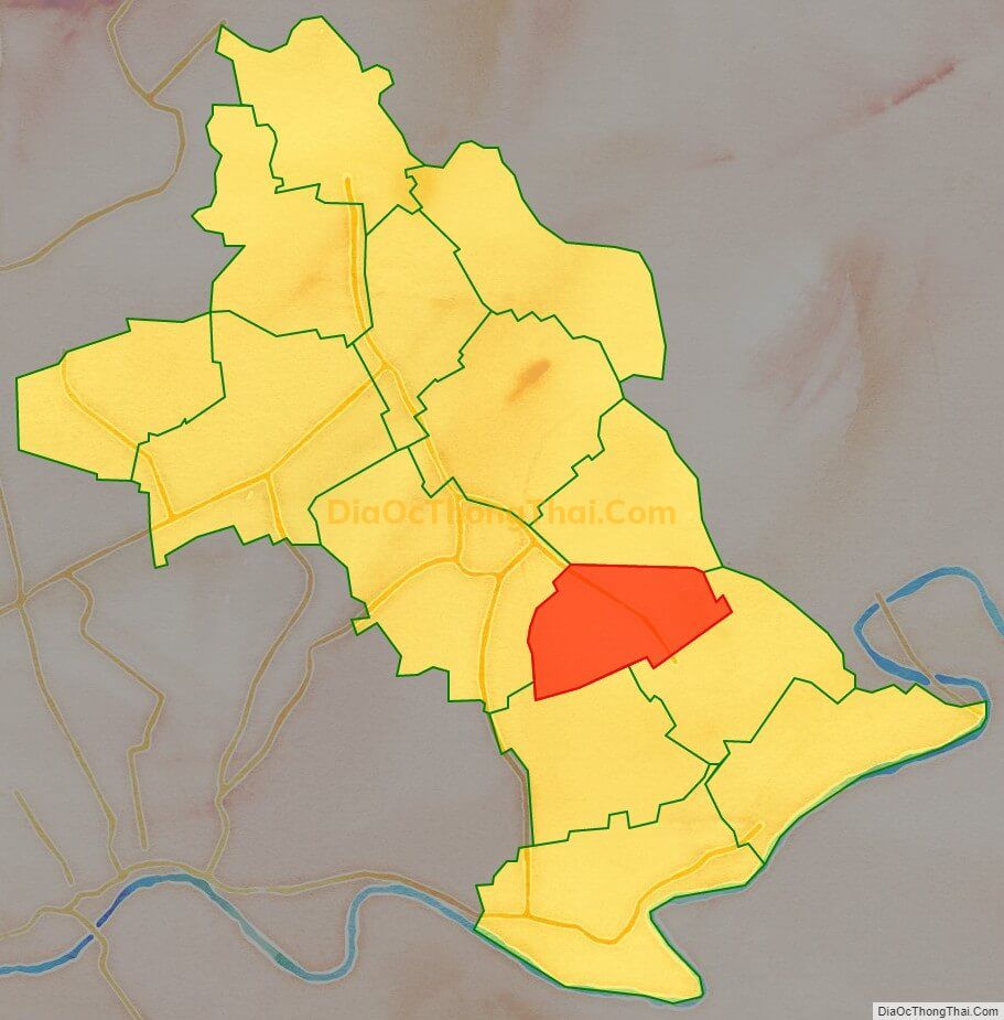 Bản đồ vị trí và địa giới hành chính Xã Tiên Tiến, huyện Phù Cừ