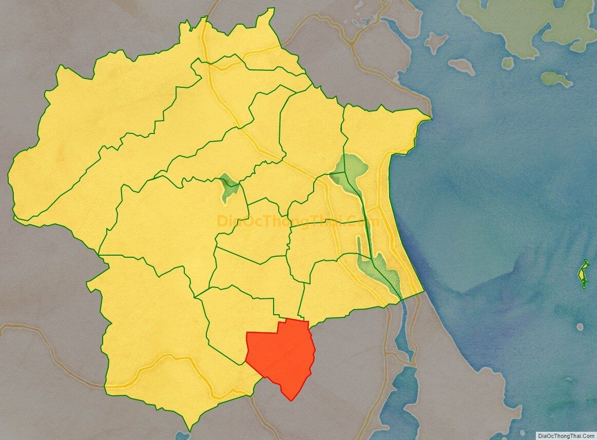 Bản đồ vị trí và địa giới hành chính Xã Cam An Nam, huyện Cam Lâm
