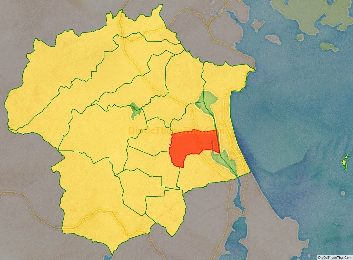 Bản đồ vị trí và địa giới hành chính Thị trấn Cam Đức, huyện Cam Lâm