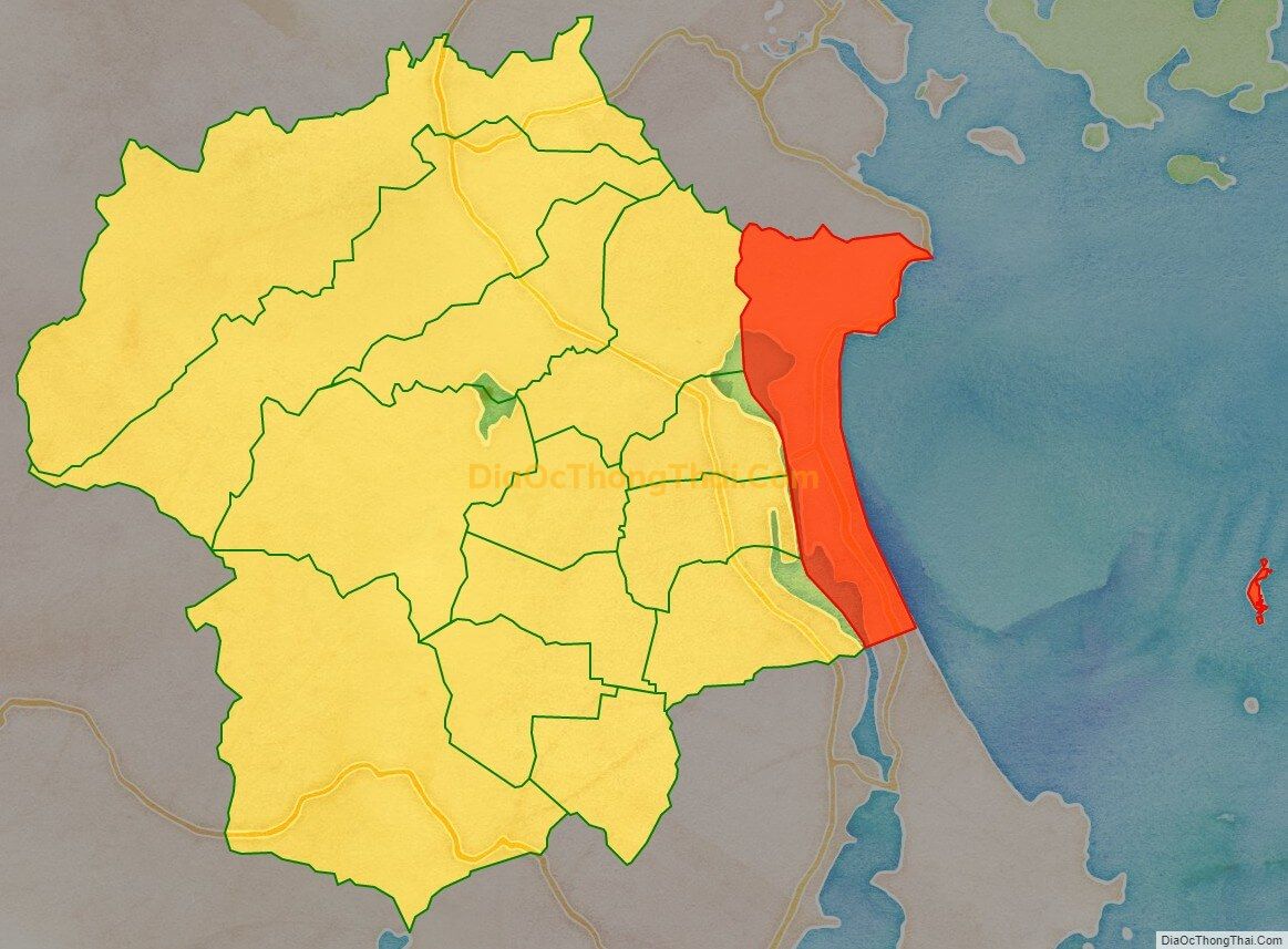 Bản đồ vị trí và địa giới hành chính Xã Cam Hải Đông, huyện Cam Lâm