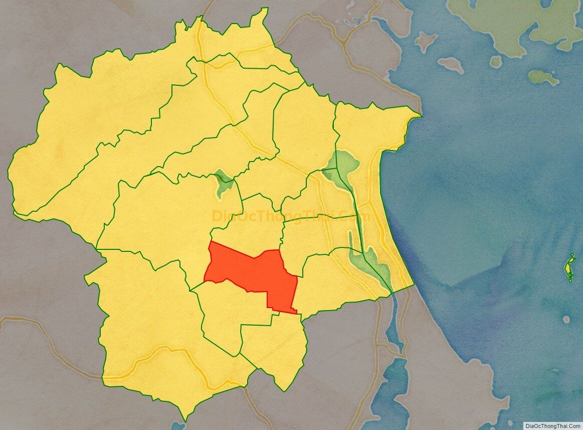 Bản đồ vị trí và địa giới hành chính Xã Cam Hiệp Nam, huyện Cam Lâm