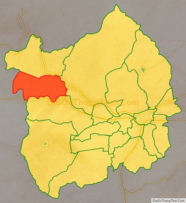 Bản đồ vị trí và địa giới hành chính Xã Diên Đồng, huyện Diên Khánh