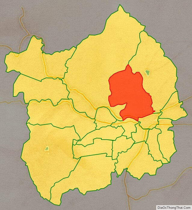 Bản đồ vị trí và địa giới hành chính Xã Diên Sơn, huyện Diên Khánh