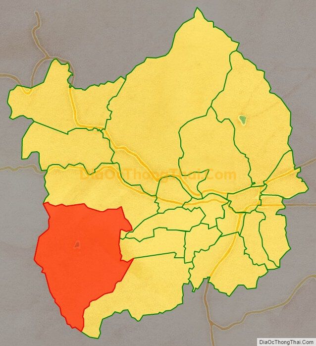 Bản đồ vị trí và địa giới hành chính Xã Diên Tân, huyện Diên Khánh