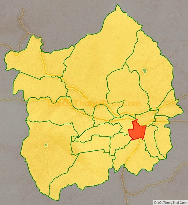 Bản đồ vị trí và địa giới hành chính Xã Diên Thạnh, huyện Diên Khánh