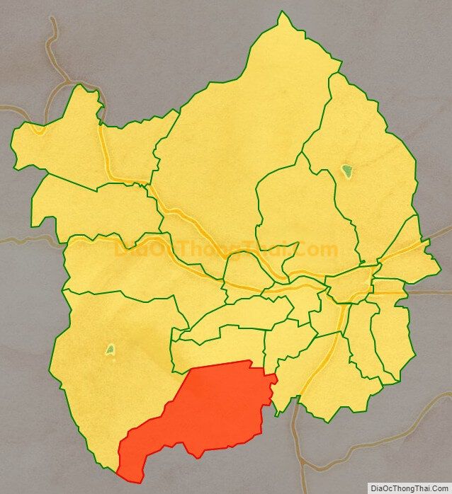 Bản đồ vị trí và địa giới hành chính Xã Suối Tiên, huyện Diên Khánh