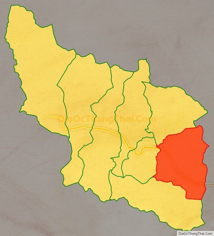 Bản đồ vị trí và địa giới hành chính Xã Ba Cụm Bắc, huyện Khánh Sơn