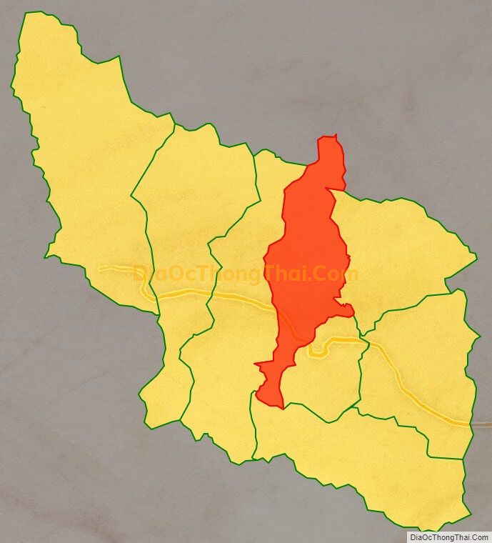 Bản đồ vị trí và địa giới hành chính Xã Sơn Hiệp, huyện Khánh Sơn