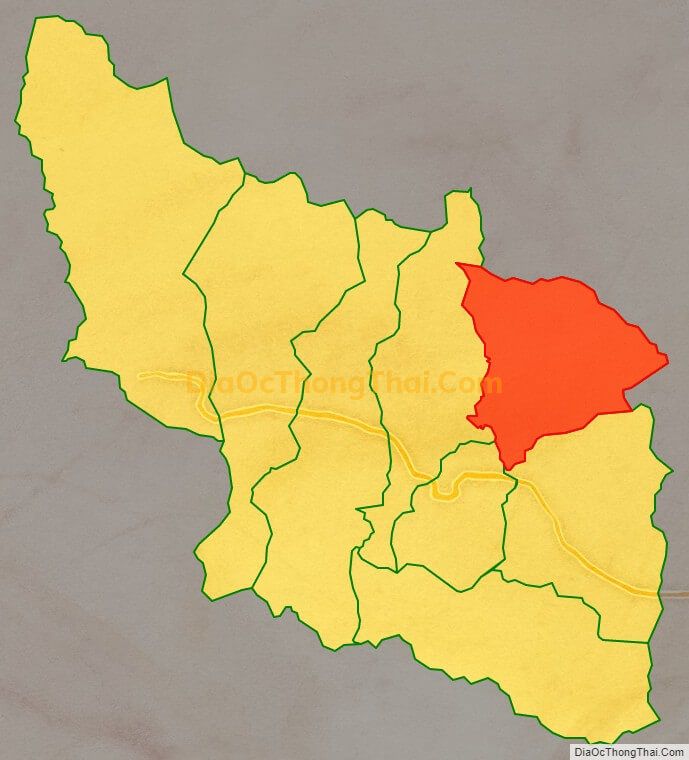 Bản đồ vị trí và địa giới hành chính Xã Sơn Trung, huyện Khánh Sơn