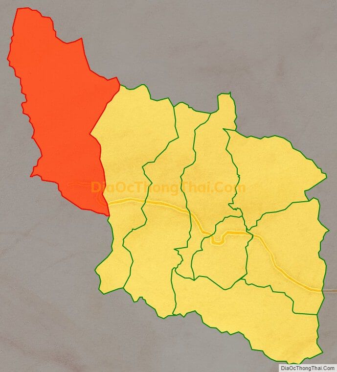 Bản đồ vị trí và địa giới hành chính Xã Thành Sơn, huyện Khánh Sơn