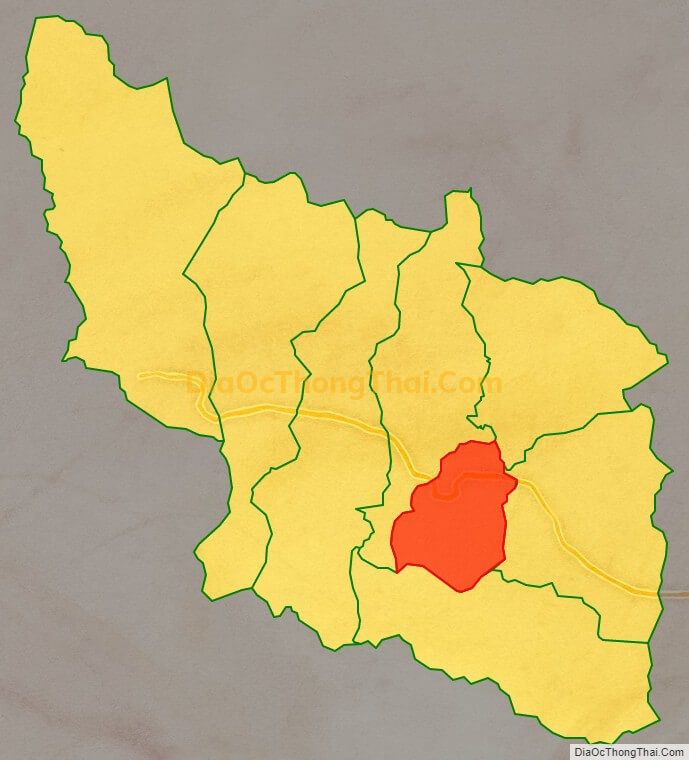 Bản đồ vị trí và địa giới hành chính Thị trấn Tô Hạp, huyện Khánh Sơn