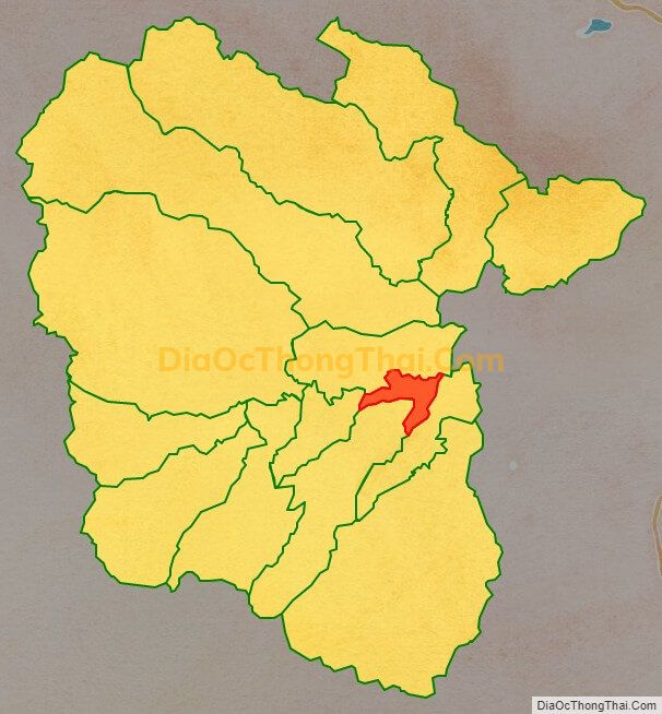 Bản đồ vị trí và địa giới hành chính Thị trấn Khánh Vĩnh, huyện Khánh Vĩnh