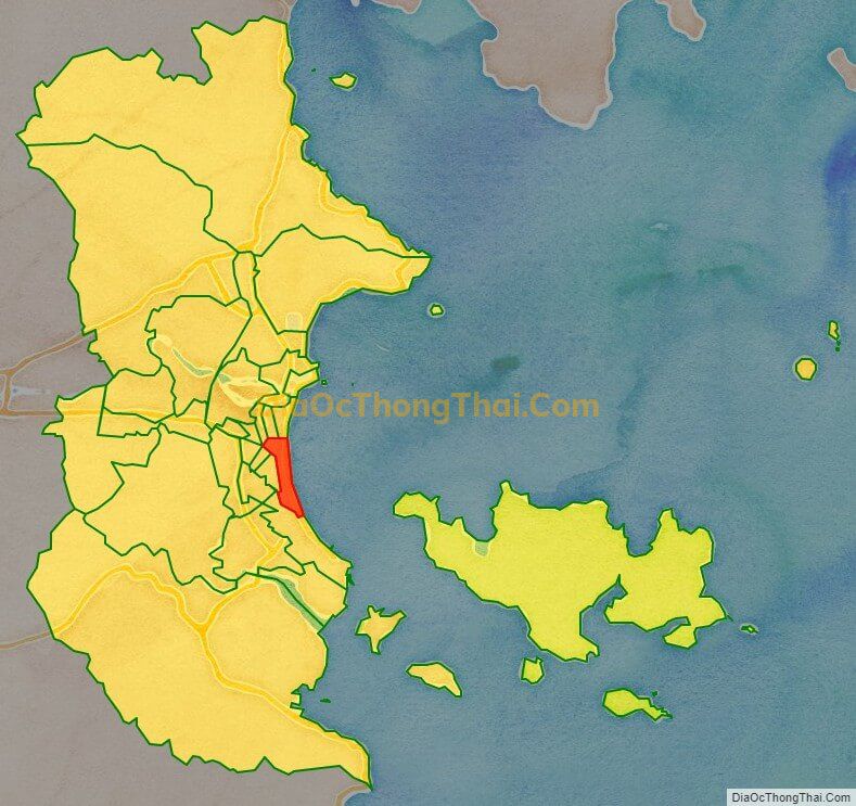 Bản đồ vị trí và địa giới hành chính Phường Lộc Thọ, TP Nha Trang