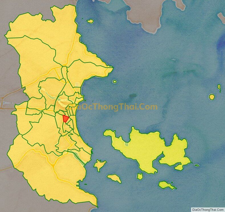 Bản đồ vị trí và địa giới hành chính Phường Phước Tân, TP Nha Trang