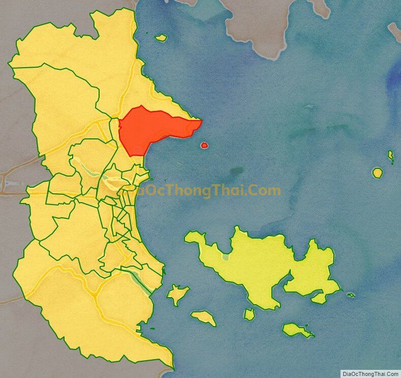 Bản đồ vị trí và địa giới hành chính Phường Vĩnh Hòa, TP Nha Trang