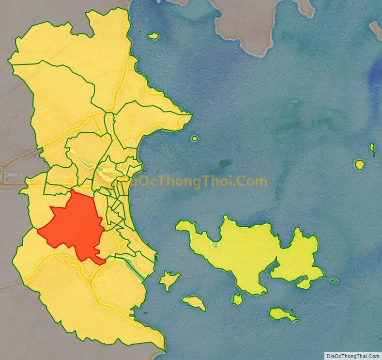 Bản đồ vị trí và địa giới hành chính Xã Vĩnh Thái, TP Nha Trang