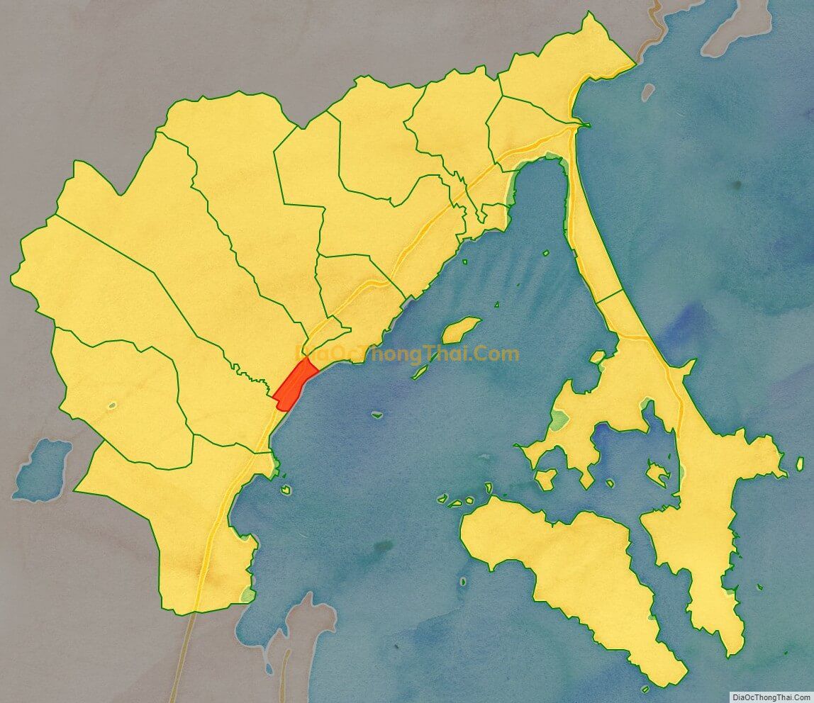 Bản đồ vị trí và địa giới hành chính Thị trấn Vạn Giã, huyện Vạn Ninh