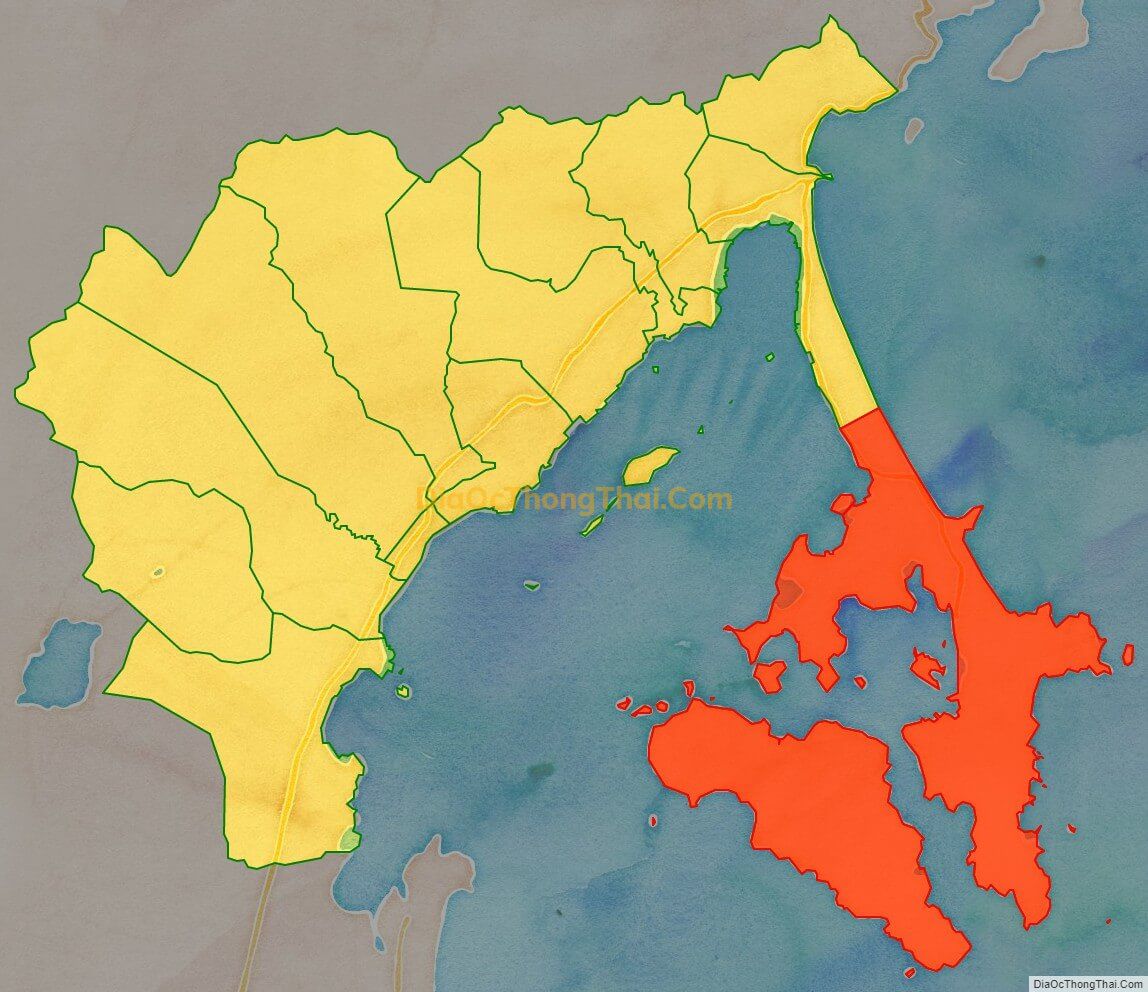 Bản đồ vị trí và địa giới hành chính Xã Vạn Thạnh, huyện Vạn Ninh
