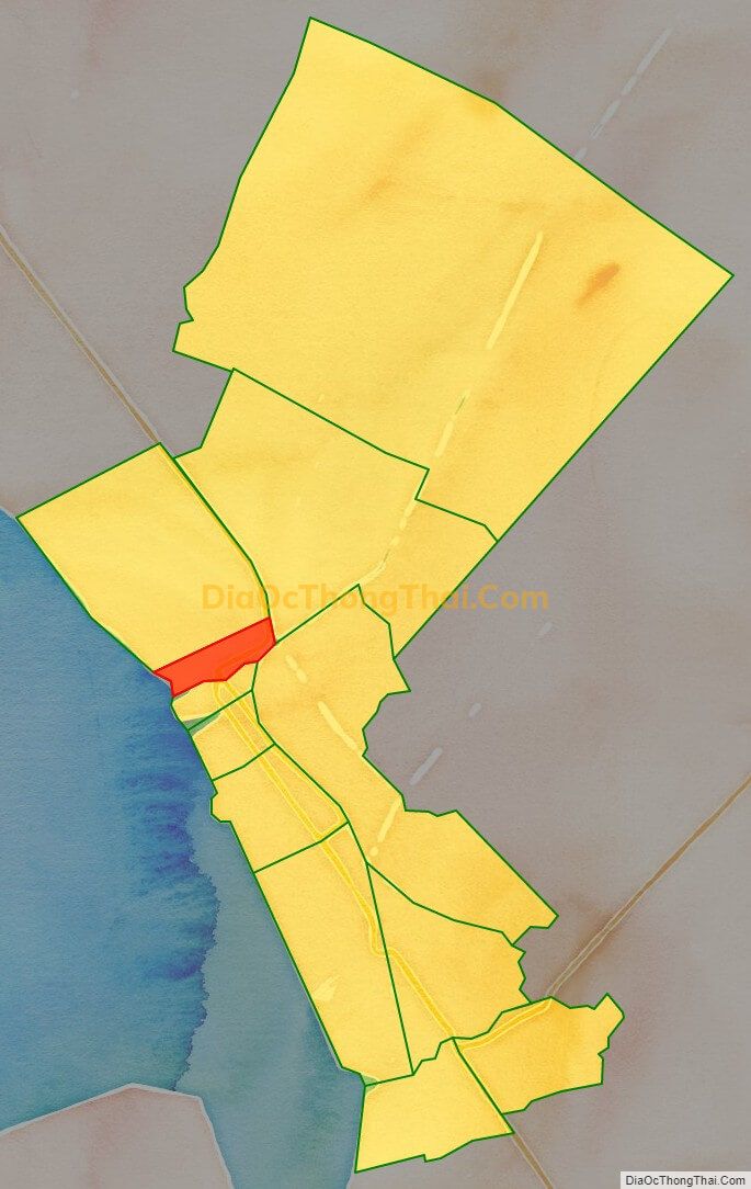 Bản đồ vị trí và địa giới hành chính Phường Vĩnh Thanh, TP Rạch Giá